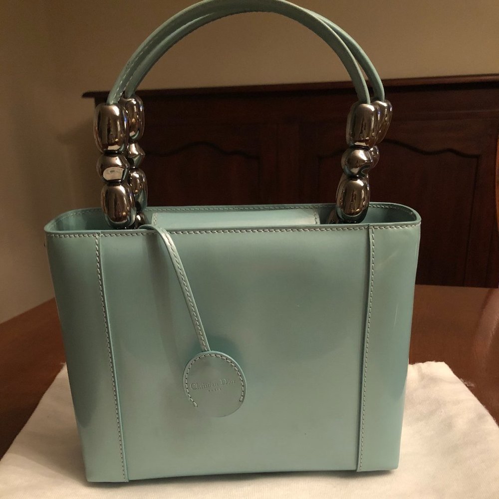 Christian Dior Vintage Patent Leather Maris Pearl